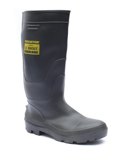 BOTA PVC ROCKET PUNTA/PLAN.ACERO NEGRO43