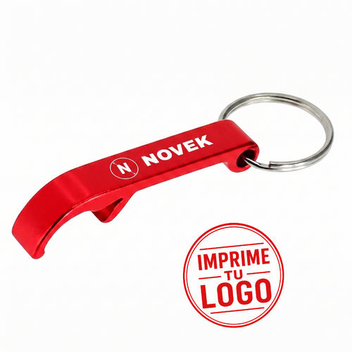 Llavero – Destapador (Rojo, Impresion Un Color)