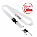 Lanyard Porta-Credencial (Blanco, Impresion Un Color+)