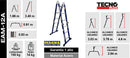 Escalera Multipropósito De Acero 12 Peldaños