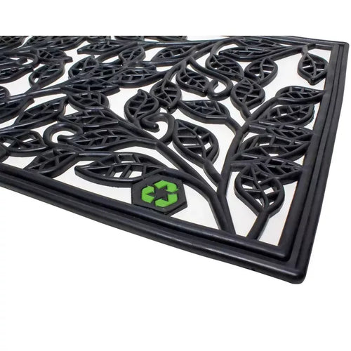 Limpiapies Hojas Reiclaje 60x40 cm PVC Negro