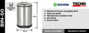 Basurero Acero Inoxidable Con Pedal 50 L Soin