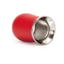 Vaso Termico Metalico Mate 300Ml. Con Bombilla Rojo (Impresion Full Color)