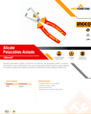 ALICATE PELACABLES INDUSTRIAL AISLADO VDE 160MM/6