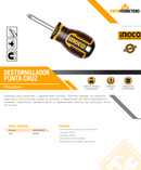 DESTORNILLADOR INDUSTRIAL PUNTA CRUZ PH2X38MM INGCO HSDPH2038