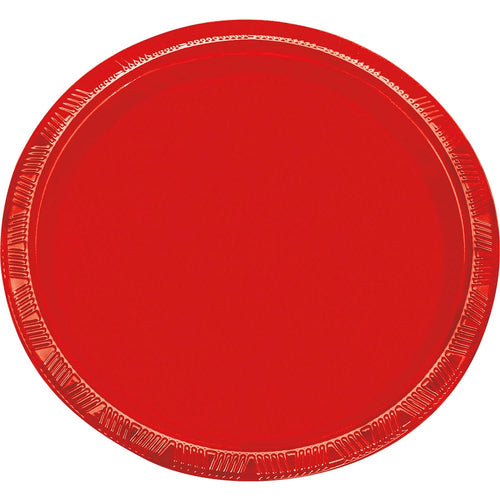 Set 10 Platos Rojos 17,5 Cm
