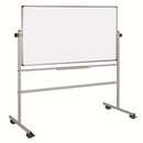 Pizarra Blanca Melamina  Rotativa Con Ruedas 150X120 Cm