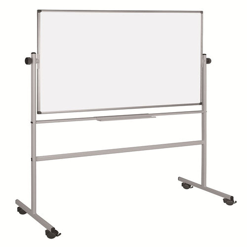 Pizarra Blanca Melamina  Rotativa Con Ruedas 150X120 Cm