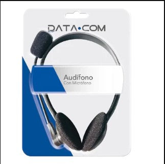 Audífono Con Micrófono Jack 3.5 Negro Data