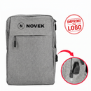 Mochila Porta-Notebook «Hope» 12L (Gris, Impresion Un Color)