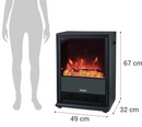 Chimenea Electrica 1850 W Aire Forzado Th-Fp70 Negro