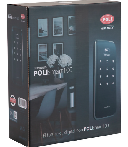 Pack Cerrojo Digital Smart100 Fácil instalación + Tirador Thor Simple Negro