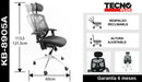 Silla Gerencial Ergonomica Con Cabecera Base Aluminio