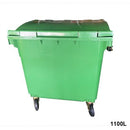 Contenedor De Basura Verde Con Ruedas 1100 L Soin