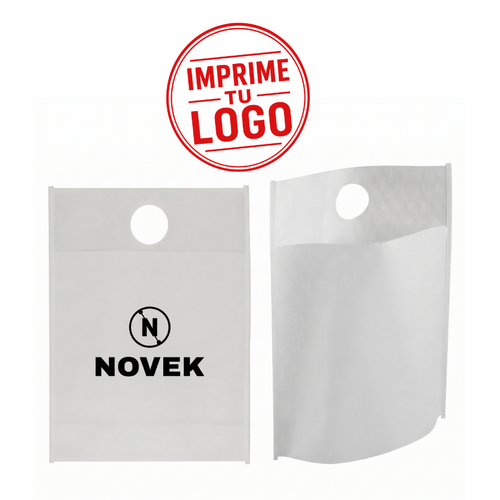 Basurero Para Vehiculo De Tnt (Blanco, Impresion Un Color)