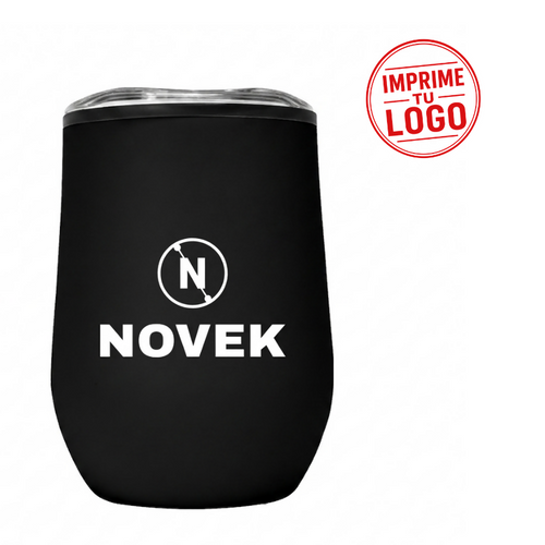 Mug Metalico/Plastico «Synna» 350Cc (Negro, Impresion Un Color)