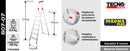 Escalera Aluminio Tijera 7 Peldaños Magna