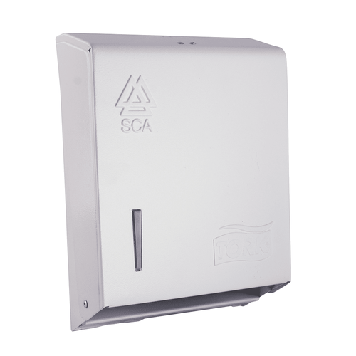 Dispensador Toalla Papel Interfoliado Metálico Blanco H24 TORK 