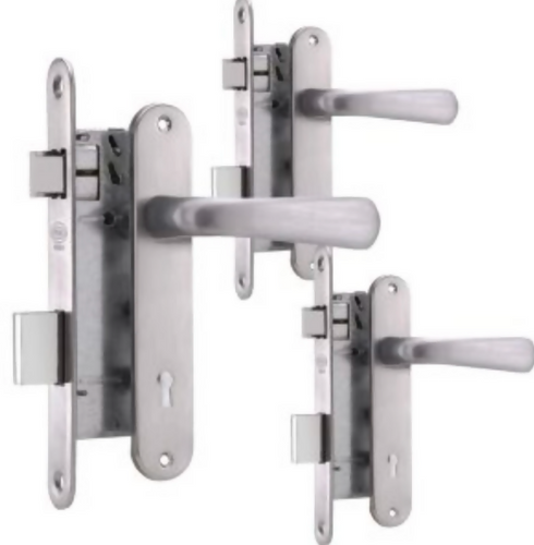 Pack 3 Cerraduras Embutidas Futura B40 Dormitorio Inoxidable