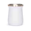 Vaso Termico Metalico Mate 300Ml. Con Bombilla Blanco (Impresion Full Color)