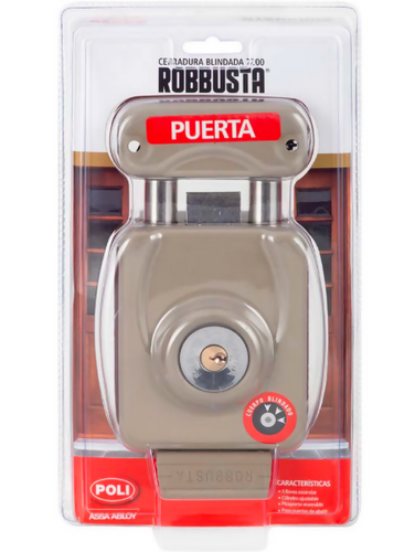 Cerradura Sobreponer Robbusta 7200 Cilindro Ajustable - Puerta