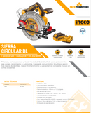 SIERRA CIRCULAR BL + BAT 5AH Y CARG INDUSTRIAL 7 1/4