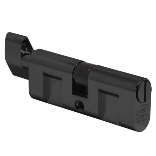 Cilindro Oval 70 mm Dormitorio 5 Pin 3Llaves/Perilla negro
