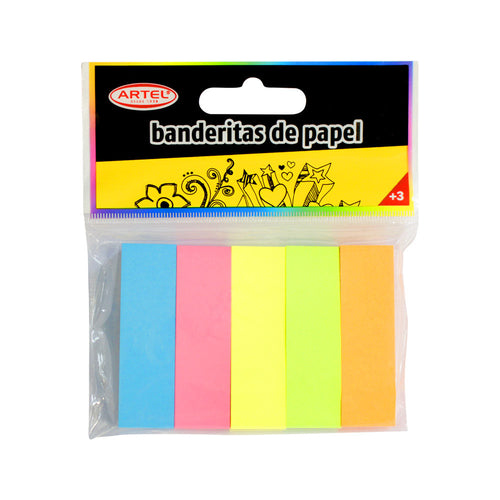 Banderitas Adhesivas De Papel 5 Unidades De 100 Hojas