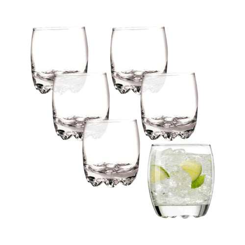 Vaso Vidrio Bajo Nápoles 290 Cc 6 Un