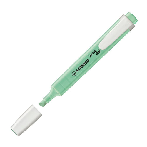 Destacador Menta Pastel Punta Biselada Swing Cool