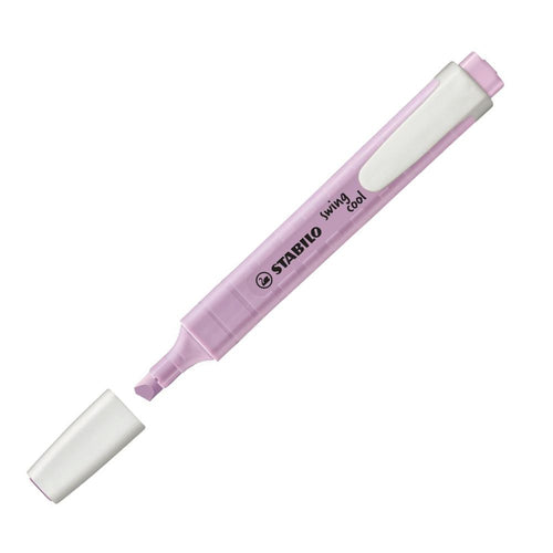 Destacador Lila Pastel Punta Biselada Swing Cool