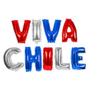 Globo Metálico 16" Viva Chile Tricolor