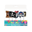 Vela 5 Piezas Piratas