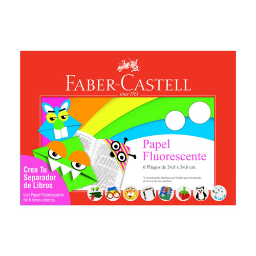 Carpeta Con Papel Lustre Fluor