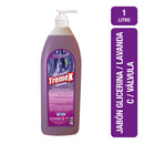 Jabón Líquido Con Válvula Lavanda 1 Lt