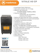 Estufa A Gas Vittale 40 Cp