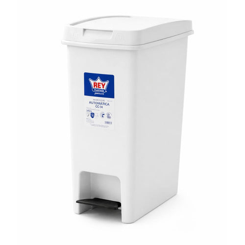 Papelera Automática Clin  Blanco 13 Litros