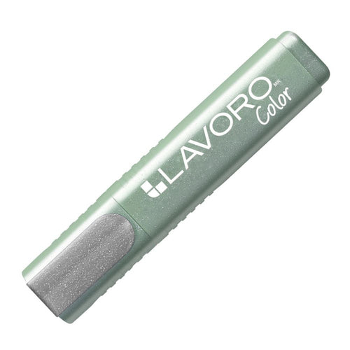 Destacador Escritorio Punta Biselada Verde Metal
