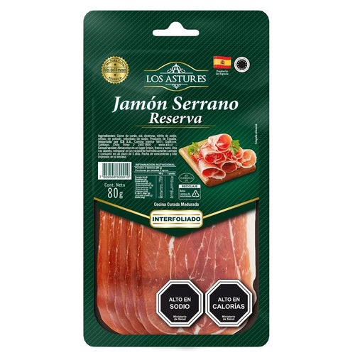 Jamon Serrano Reserva 80 Gr LOS ASTURES 