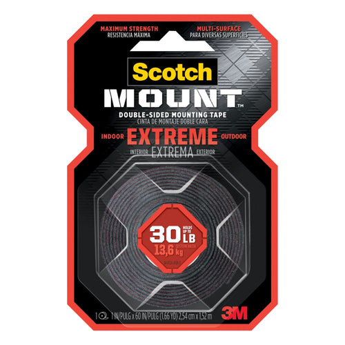 Cinta Montaje Extremo 2.54 Cm X 1.52 Mt