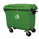 Contenedor Basura Color Verde 660 Lt
