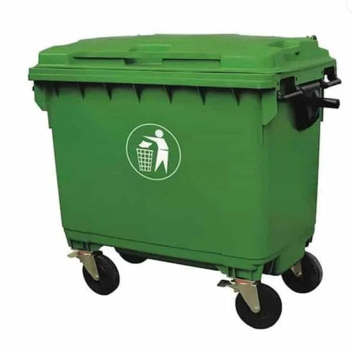 Contenedor Basura Color Verde 660 Lt