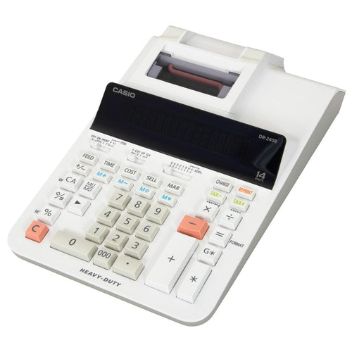 Calculadora Con Impresora Dr-240R-We Blanca CASIO 
