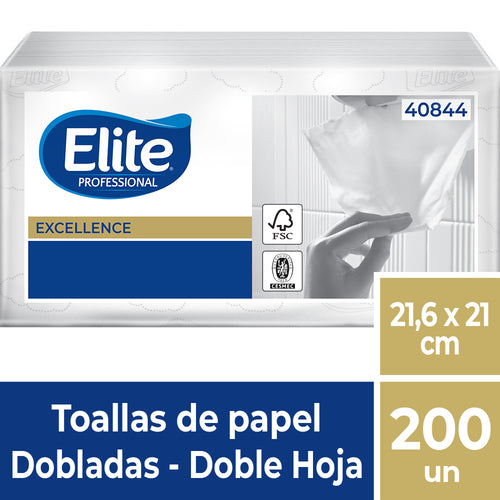 Toalla De Papel Interfoliada Doble Hoja 200 Un