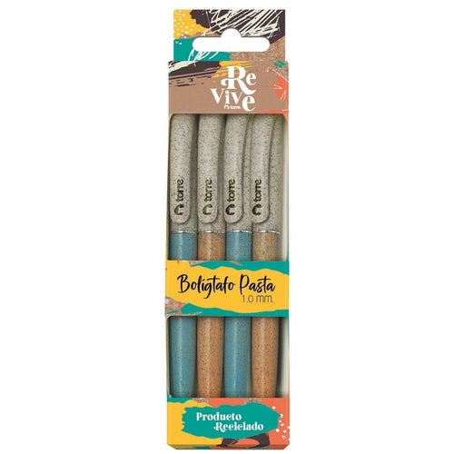 Blister Boligrago Pasta 1,0 4 Un Negro Revive TORRE 