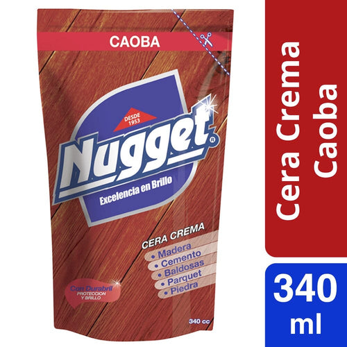 Cera Crema Doypack Caoba 340 Ml NUGGET 