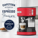 Cafetera Prima Latte Roja