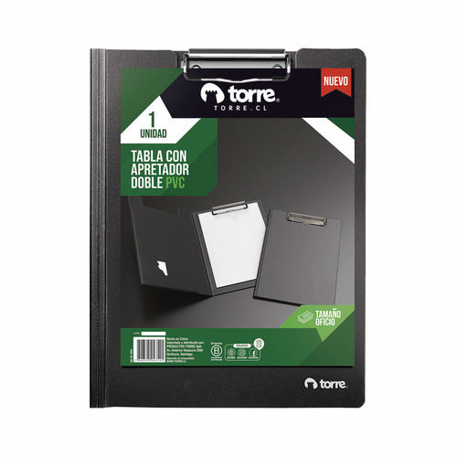 Anotador Doble Pvc Oficio Negro