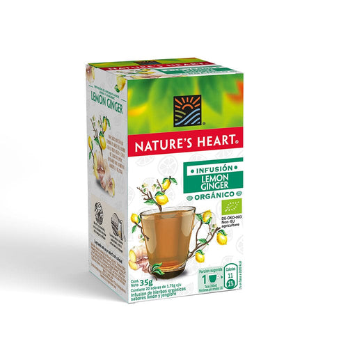 Infusion Limon Jengibre 20 Bolsas NATURES HEART 