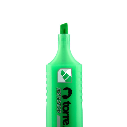 Destacador Escritorio Biselado Verde